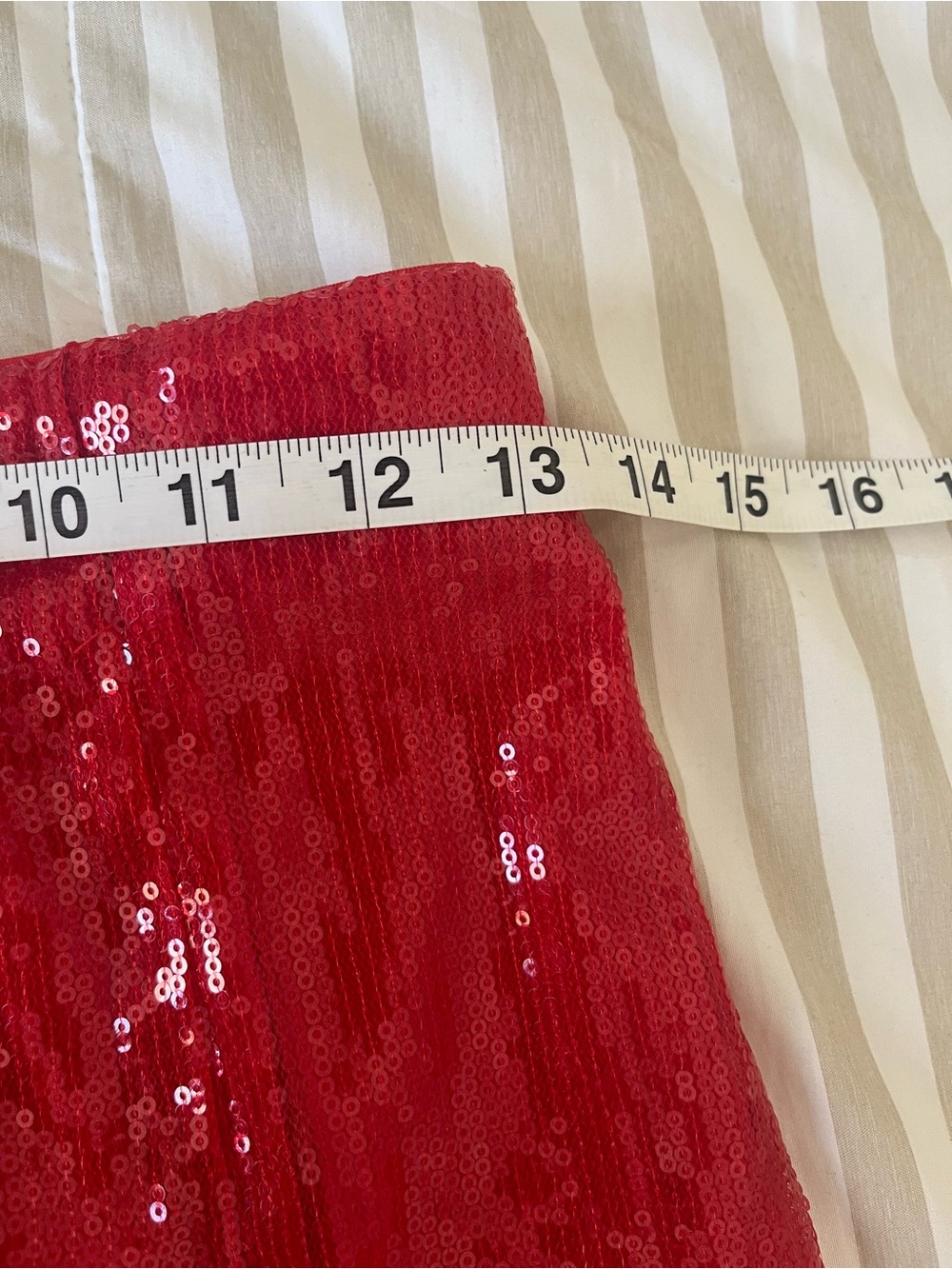 ✨ A New Day Red Sequin Skirt | Size XS | Midi to Maxi Length on Petite Frames - Picture 11 of 13